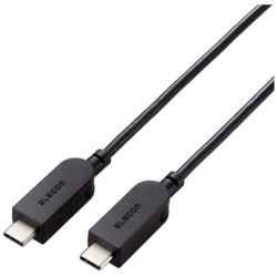 商品画像:USB Type-C to USB Type-Cケーブル/USB Power Delivery対応/スイングコネクター/左右90度回転/2.0m/ブラック MPA-CCSW20BK