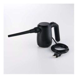 商品画像:電動エアダスター/ハイパワー/AC電源タイプ/コード3m/ノズル付属/ブラック AD-ALA01BK