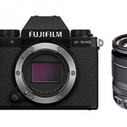 商品画像:<X>FUJIFILM ミラーレス一眼カメラ X-S10・XF18-55mmレンズキット(2610万画素/Xマウント/ブラック) F X-S10LK-1855