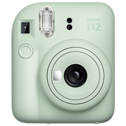 商品画像:<チェキ>FUJIFILM インスタントカメラ instax mini 12(2群2枚/ミントグリーン) INS MINI 12 GREEN