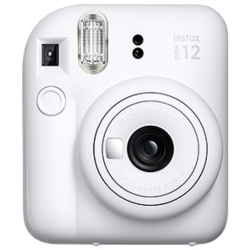 商品画像:<チェキ>FUJIFILM インスタントカメラ instax mini 12(2群2枚/クレイホワイト) INS MINI 12 WHITE