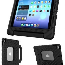 商品画像:FoamTech耐衝撃ケース iPad 10.2インチ第7・8・9世代 大型ハンドル EVA ブラック 02A002