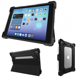 商品画像:HideAway Folio耐衝撃ハードケース iPad 10.2インチ第7・8・9世代 ブラック 03A008