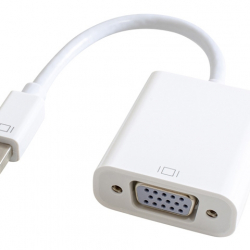 商品画像:Mini DisplayPort->VGA変換アダプタ15cmホワイト GP-MDPV15H/W