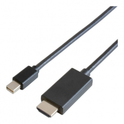 商品画像:Mini DisplayPort=>HDMIケーブル1mブラック GP-MDPHD/K-10