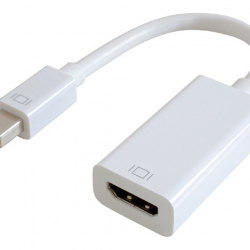 商品画像:Mini DisplayPort=>HDMI変換アダプタ15cmホワイト GP-MDPHDH/W