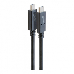 商品画像:USB Type-C to USB Type-Cケーブル(USB3.2Gen2x2/PD5A/Altモード対応)50cm ブラック GP-CCU325A05M/B