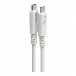 商品画像:USB4 Gen3x2(40Gbps)対応Type-Cケーブル(Thunderbolt3対応)ホワイト GP-CCU408M/W