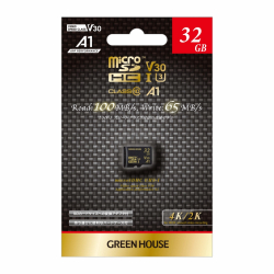 商品画像:microSDHCカード UHS-I U3 V30 A1 32GB GH-SDM-ZA32G