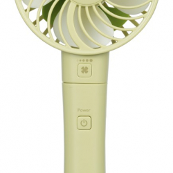 商品画像:スマホ充電可能手持扇風機 ダブルファングリーン GH-FANHHI-GR