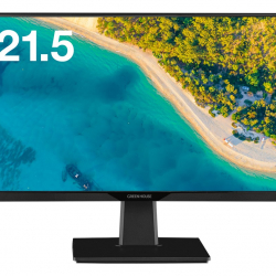 商品画像:21.5型Type-C搭載ワイド液晶ディスプレイ ブラック (良品先出しサービス保証付き) GH-LCW22P-BK