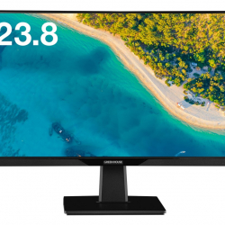 商品画像:23.8型Type-C搭載ワイド液晶ディスプレイ ブラック (良品先出しサービス保証付き) GH-LCW24P-BK