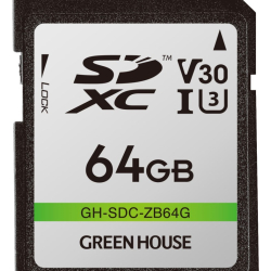 商品画像:SDXCカード UHS-I U3 V30 64GB GH-SDC-ZB64G