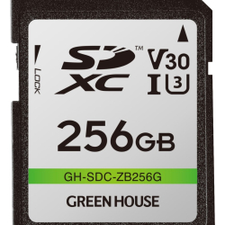 商品画像:SDXCカード UHS-I U3 V30 256GB GH-SDC-ZB256G