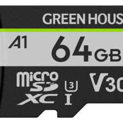 商品画像:microSDXCカード UHS-I U3 V30 A1 64GB GH-SDM-ZB64G