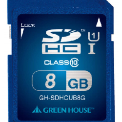 商品画像:SDHCメモリーカード UHS-I クラス10 8GB GH-SDHCUB8G