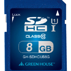 商品画像:SDHCメモリーカード UHS-I クラス10 8GB GH-SDHCUB8G