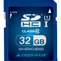 商品画像:SDHCメモリーカード UHS-I クラス10 32GB GH-SDHCUB32G