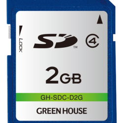 商品画像:SDカード クラス4 2GB GH-SDC-D2G