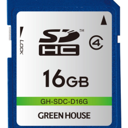 商品画像:SDHCカード クラス4 16GB GH-SDC-D16G
