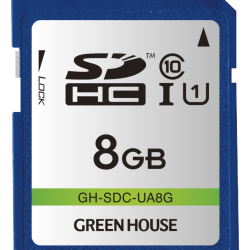 商品画像:SDHCカード UHS-I U1 クラス10 8GB GH-SDC-UA8G