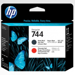 商品画像:HP744プリントヘッドマットBK/レッド F9J88A