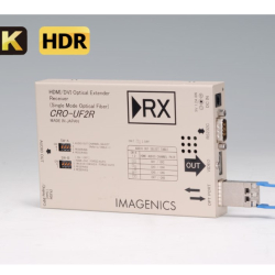 商品画像:4K対応 HDMI光延長器・受信器(シングルモードファイバー) CRO-UF2R