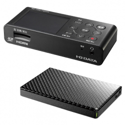 商品画像:HDMI/アナログキャプチャー ポータブルHDD同梱モデル GV-HDREC1T