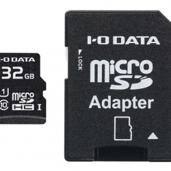 商品画像:UHS-I UHS スピードクラス1対応microSDメモリーカード(SDカード変換アダプタ付)32GB MSDU1-32GR