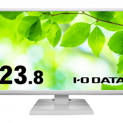商品画像:「5年保証」広視野角ADSパネル採用 23.8型ワイド液晶ディスプレイ ホワイト LCD-AH241EDW-B