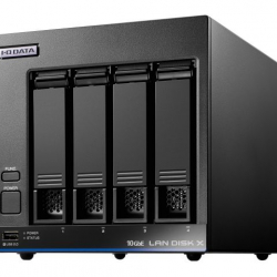商品画像:10GbE&マルチギガビット Linux 法人4ドライブNAS 8TB(5年保証・データ復旧) HDL4-XA8B