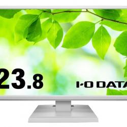 商品画像:「5年保証」広視野角ADSパネル採用 23.8型ワイド液晶ディスプレイ 白(抗菌モデル) LCD-AH241EDW-B-AG
