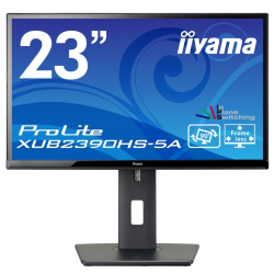 商品画像:23型ワイド液晶ディスプレイ ProLite XUB2390HS-5A(1920x1080/IPS/D-SUB/DVI/HDMI/ブラック/昇降・回転) XUB2390HS-B5A