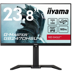 商品画像:23.8型ワイド液晶ディスプレイ G-MASTER GB2470HSU(1920x1080/IPS方式パネル※FAST IPS/HDMI/DisplayPort/昇降/回転/ブラック) GB2470HSU-B5