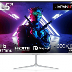 商品画像:21.5インチ ワイド液晶ディスプレイ(1920x1080/TN/144Hz/DPx1/HDMIx1/スピーカー/チルト/ノングレア/2年保証) JN-T215FLG144FHD