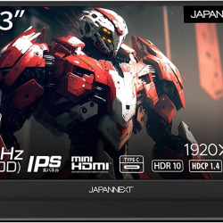 商品画像:17.3インチ モバイルゲーミングモニター(1920x1080/IPS/240Hz/非光沢/miniHDMI/TypeCx2/スピーカー/2年保証) JN-MD-173GT240FHDR
