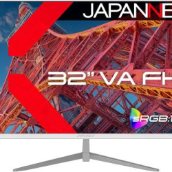 商品画像:32インチ 液晶ディスプレイ(1920x1080/VA/HDMI/VGA/スピーカー/半光沢/ホワイト筐体/2年保証) JN-V32FLFHD-W