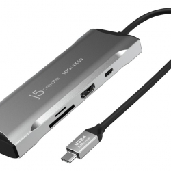 商品画像:USB3.2 USB-C 9in1マルチアダプター JCD393