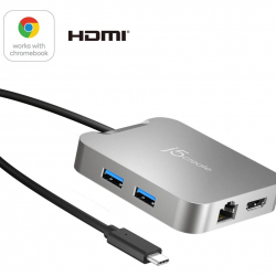 商品画像:USB-C 4K60 PD 5in1 マルチハブ JCD391