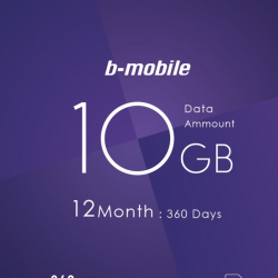 商品画像:b-mobile 新10GBプリペイド 10GBx12(利用期間360日) BM-GTPL6C-12MC