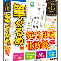 商品画像:筆ぐるめ 30 宛名印刷・住所録プラス JP004778