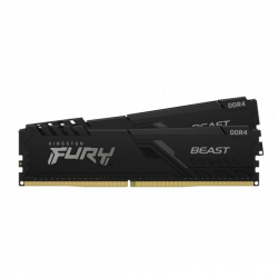 商品画像:FURY Beast Black 16GB 3200MHz DDR4 CL16 DIMM(8GBx2枚組) KF432C16BBK2/16