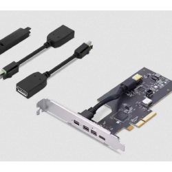 商品画像:ThinkStation Thunderbolt 4 PCIe拡張カード(ハイプロファイルブラケット) 4XF1L53431