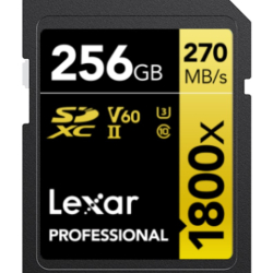 商品画像:SDXCカード 256GB 1800x UHS-II U3 V60 LSD1800256G-BNNNJ
