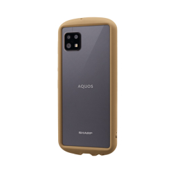 商品画像:AQUOS sense6 SH-54B/SHG05/AQUOS sense6s SHG07 耐衝撃背面クリアケース「madeu」ブラウンベージュ LP-D21WQ1SCPBG