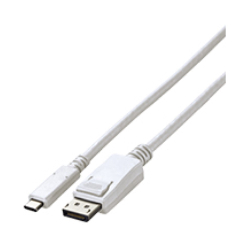 商品画像:USB Type-C/DisplayPortケーブル 2.0m ホワイト CP200-WT