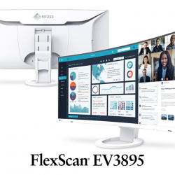 商品画像:<FlexScan>37.5インチカラー液晶モニター(3840 x 1600/USB Type-C(DisplayPort Alt Mode、HDCP 1.3)、DisplayPort(HDCP 1.3)、HDMI(HDCP 2.2/1.4) x 2/ホワイト) EV3895-WT