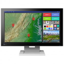 商品画像:<DuraVision>21.5インチタッチパネル装着カラー液晶モニター(1920 x 1080/DisplayPort(HDCP 1.3)HDMI(HDCP 1.4)D-Sub 15ピン(ミニ)/セレーングレイ) FDF2182WT-TGY