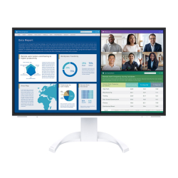 商品画像:<FlexScan>27インチカラー液晶モニター(3840x2160/USB Type-C(DisplayPort Alt Mode、HDCP 2.3/1.3)、DisplayPort(HDCP 2.3/1.3)、HDMI(HDCP 2.3/1.4)x2/ホワイト) EV2740X-WT