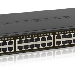商品画像:NETGEAR ギガビット48ポート アンマネージスイッチ GS348-100AJS